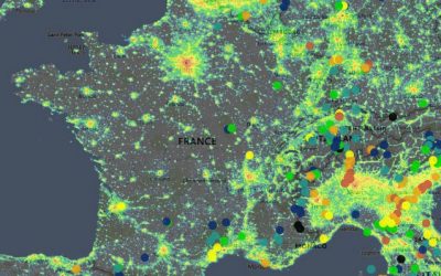 Carte mondiale de la pollution lumineuse