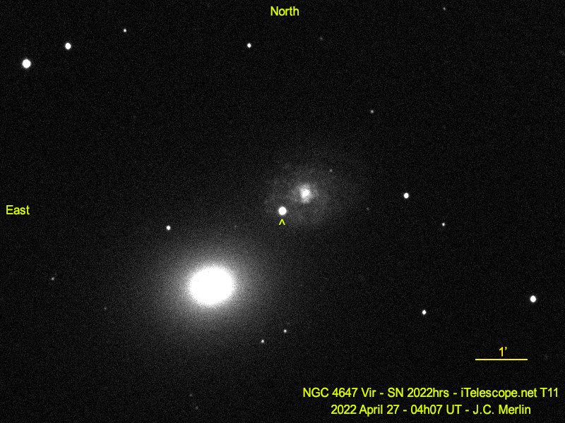 Supernova dans la Vierge (SN2022hrs)