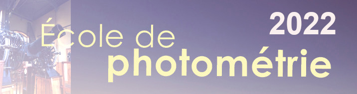 Ecole de photométrie 2022