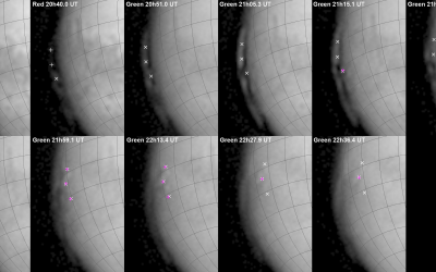 Détection d’aurores et nuages de haute altitude sur Mars