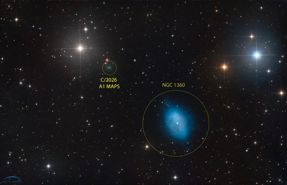 Crédit image : Team Ciel Austral - 10 février 2026 en 48x60' LRGB - Telescopi Italiani TI45 F/4.0